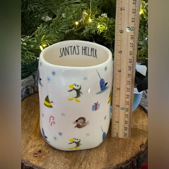 ✨ Brand NEW w/Tags Rae Dunn elf Collection SANTA’S HELPER Mug ✨ - Picture 8 of 12